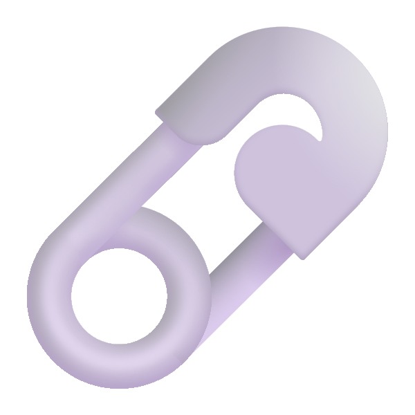 Safety Pin Color Vector