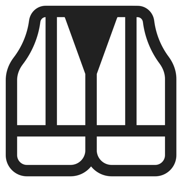 Safety Vest High Contrast Vector