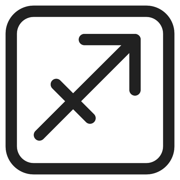 Sagittarius High Contrast Vector