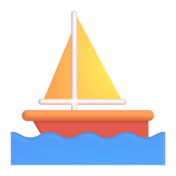 Sailboat Color Vector