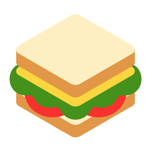 Sandwich Flat Vector