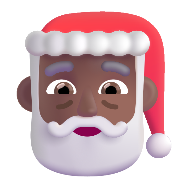 Santa Claus Color Medium Dark Vector