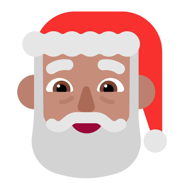 Santa Claus Flat Medium