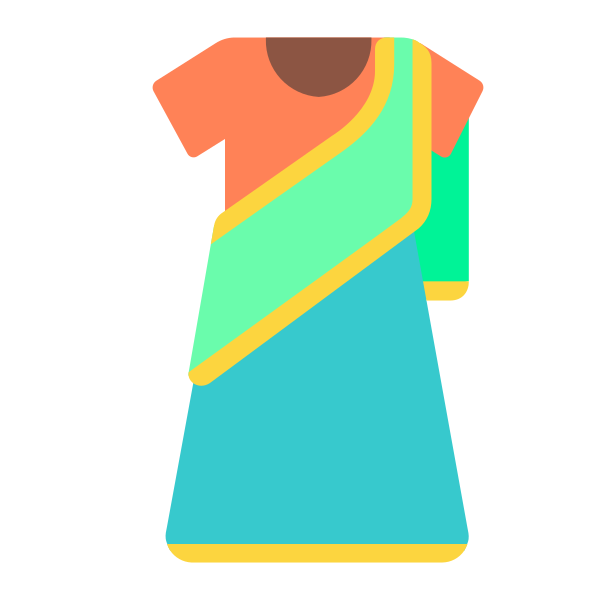 Sari Flat Vector
