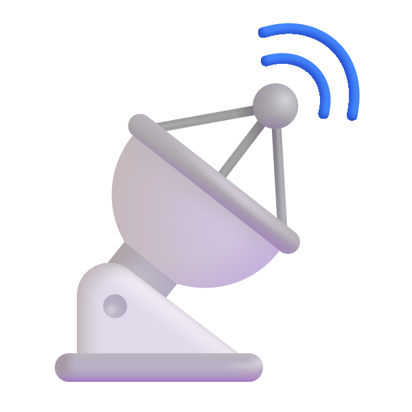 Satellite Antenna Color Vector
