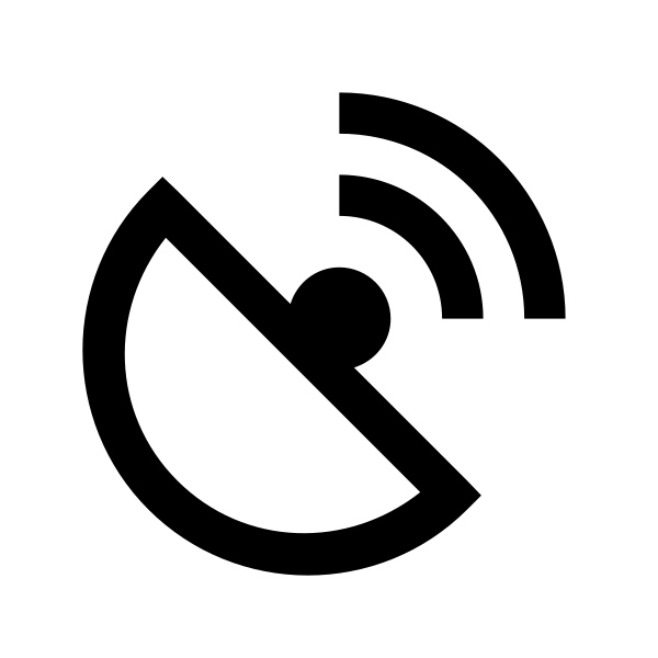 Satellite Dish Solid Vector
