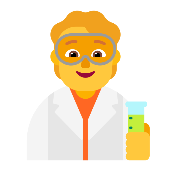 Scientist Flat Default Vector