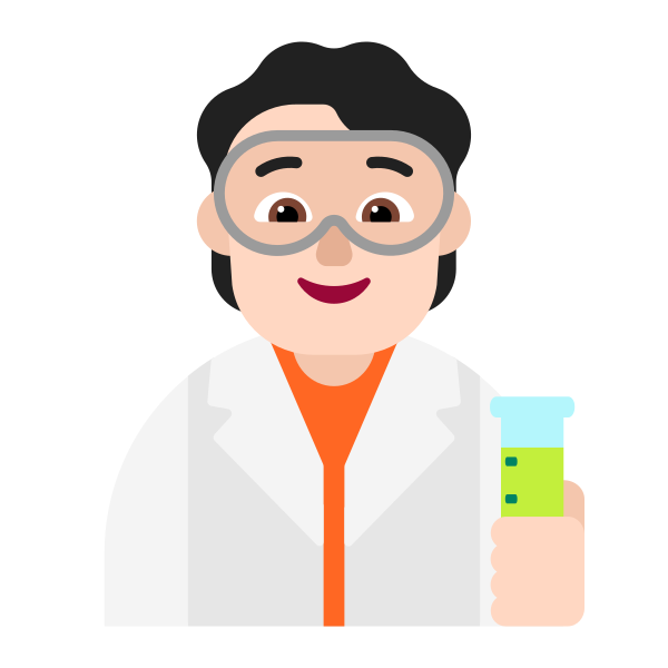 Scientist Flat Light Vector
