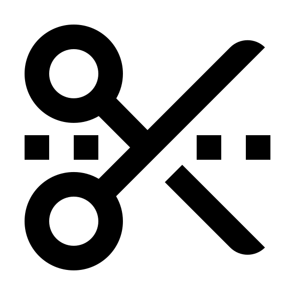 Scissors Cut Line