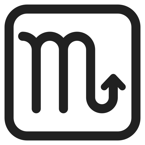 Scorpio High Contrast Vector