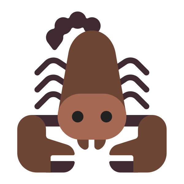 Scorpion Flat Vector