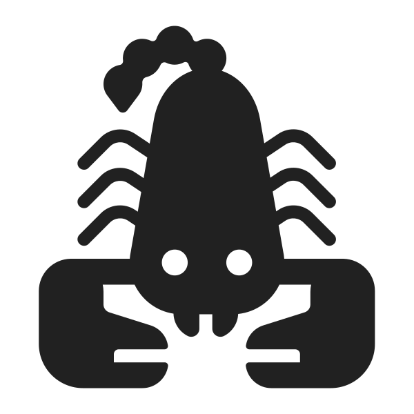 Scorpion High Contrast Vector