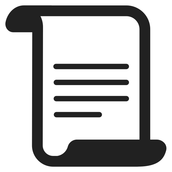 Scroll High Contrast Vector