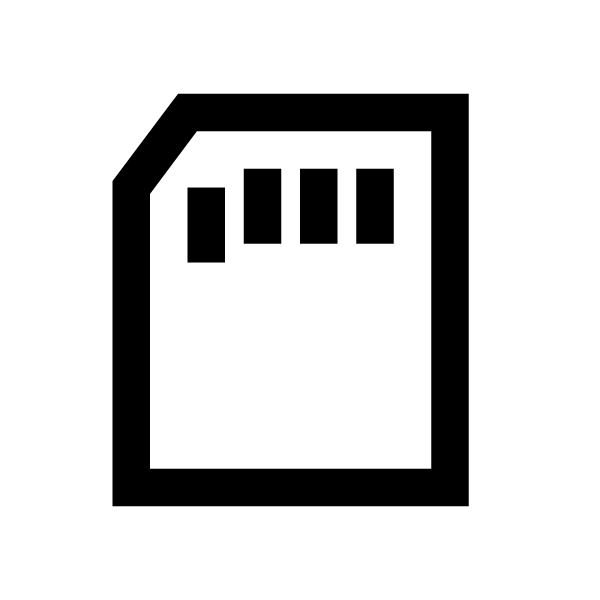 Sd Card Solid Vector