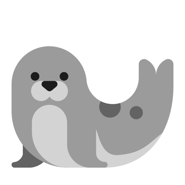 Seal Flat Vector
