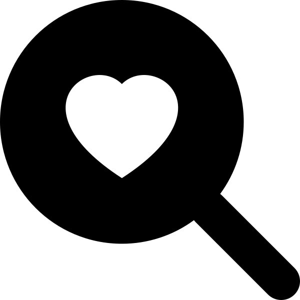 Search Heart Fill