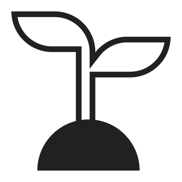 Seedling High Contrast Vector