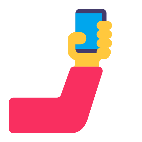 Selfie Flat Default Vector