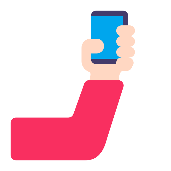 Selfie Flat Light Vector