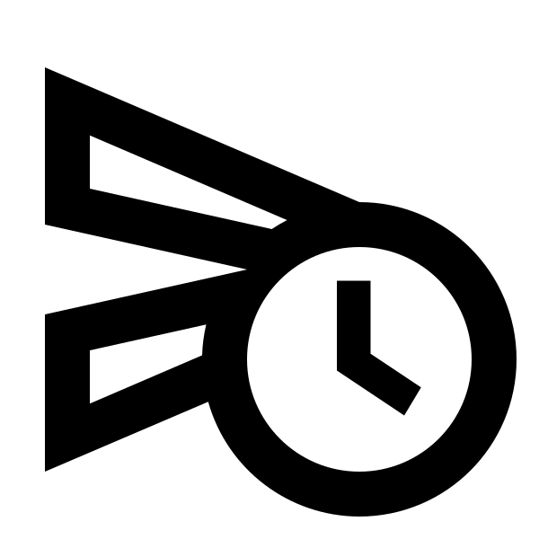Send Clock Outline