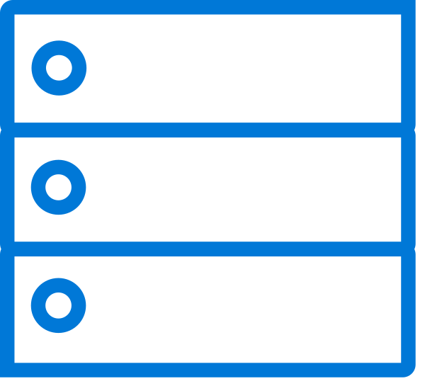 Server Blue Vector