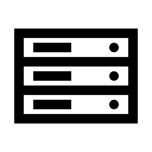 Server Solid Vector