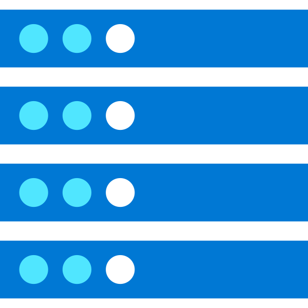 Servers Blue Vector