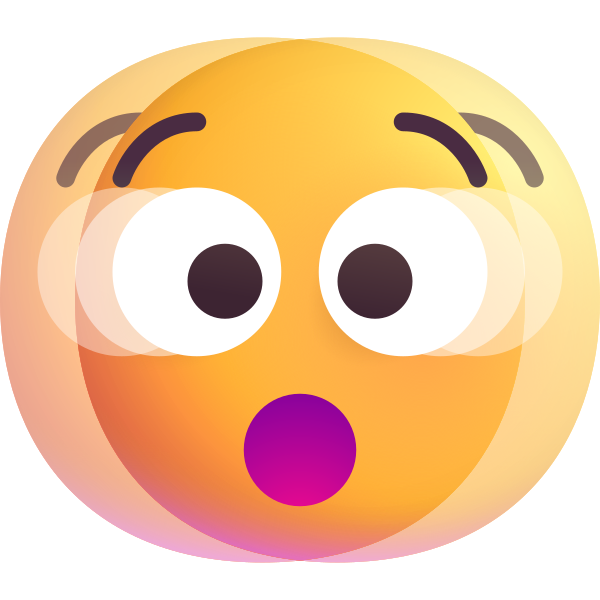 Shaking Face Color Vector