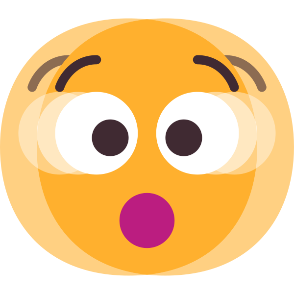 Shaking Face Flat Vector