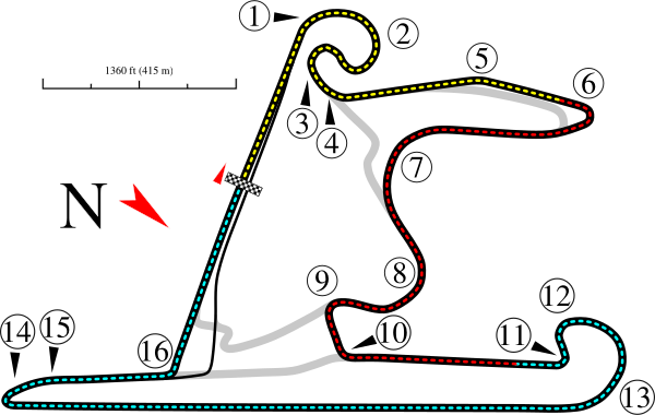 Shanghai International Racing Circuit Track Map