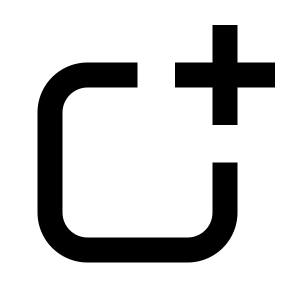 Shape Square Rounded Plus