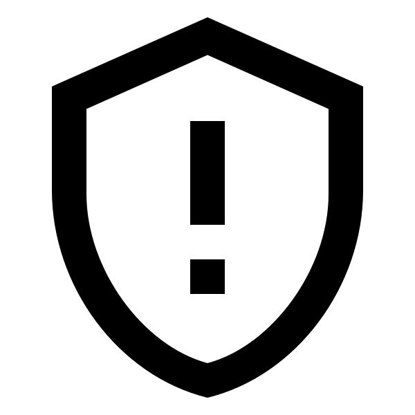 Shield Alert Outline