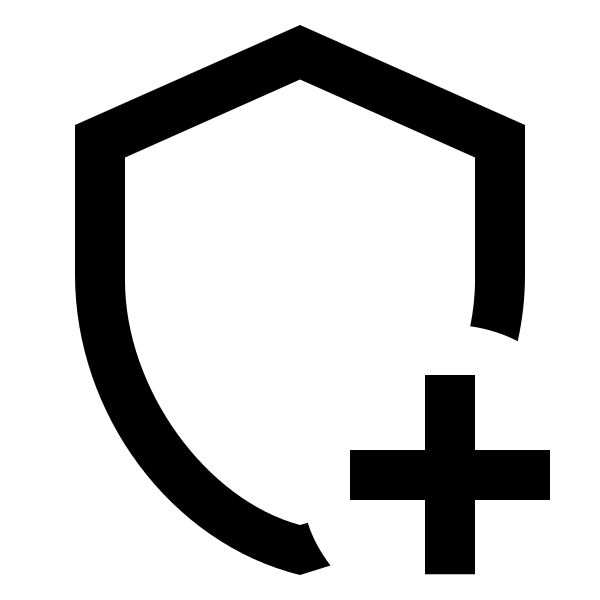 Shield Plus Outline