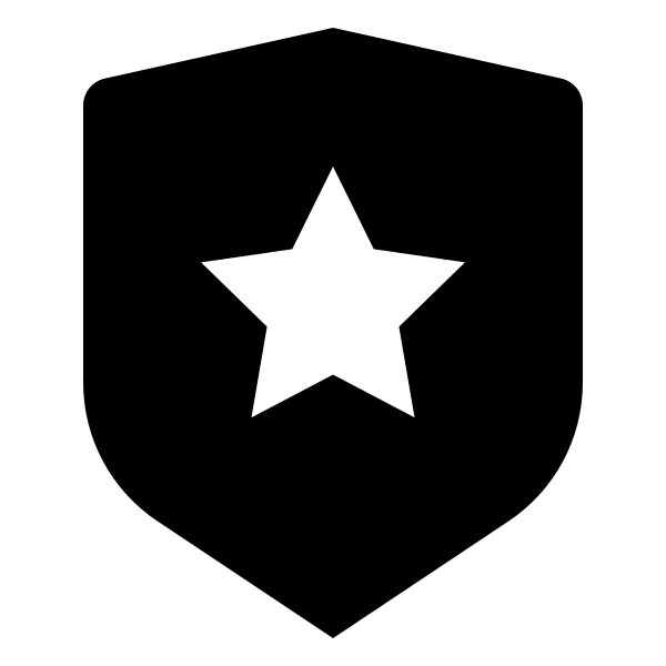 Shield Star Fill