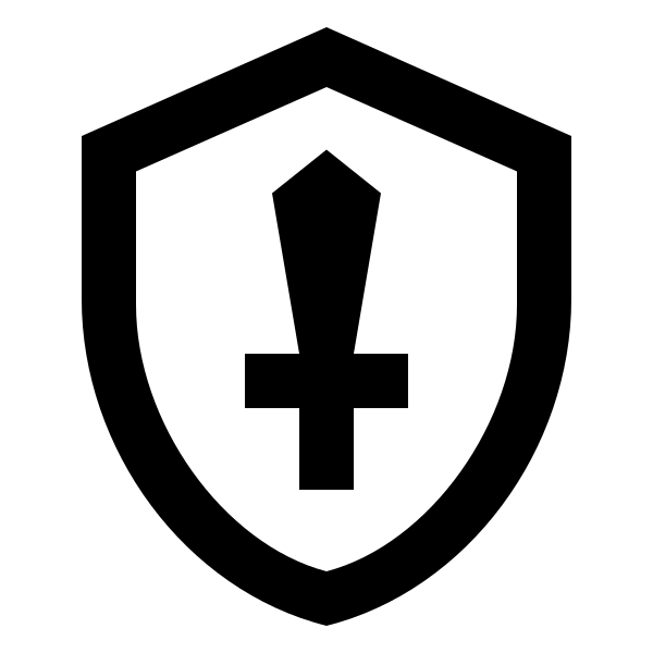 Shield Sword Outline