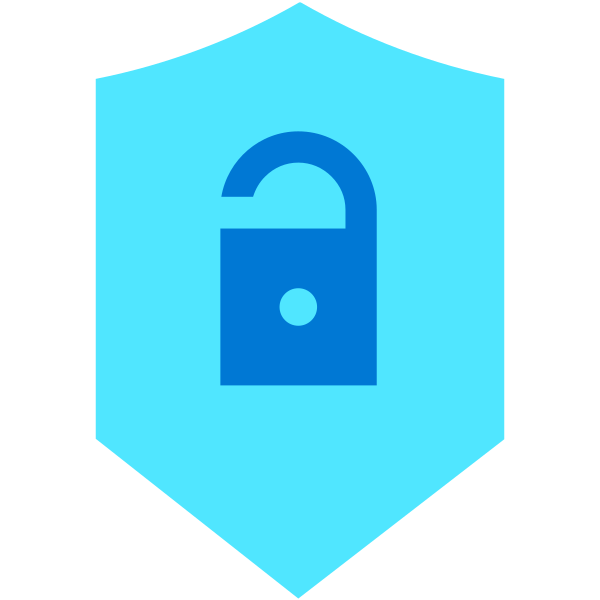 Shield Unlock Alt Vector