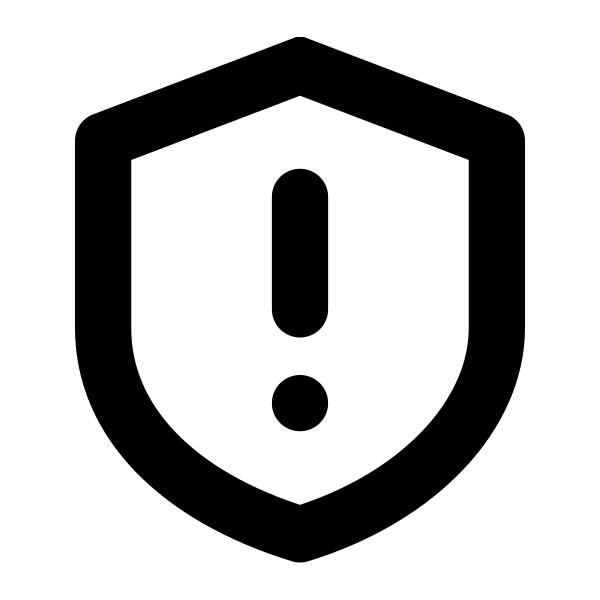 Shield Warning Vector