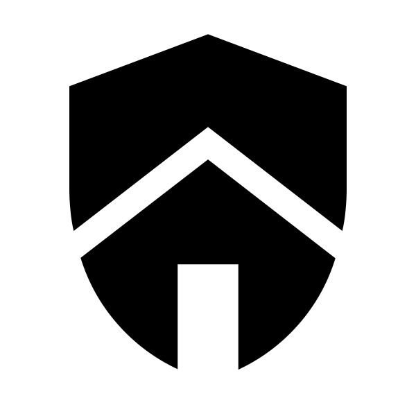 Shield With House Fill