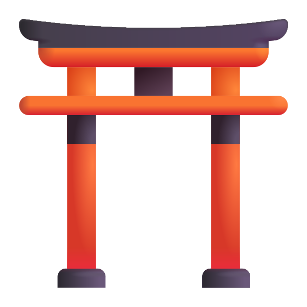 Shinto Shrine Color Vector