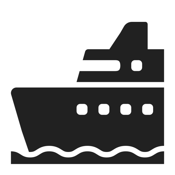 Ship High Contrast Vector