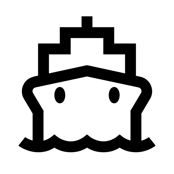Ship Solid Vector