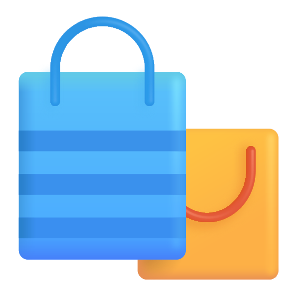 Shopping Bags Color Vector