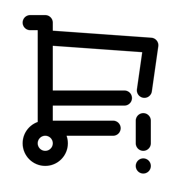 Shopping Cart Exclamation