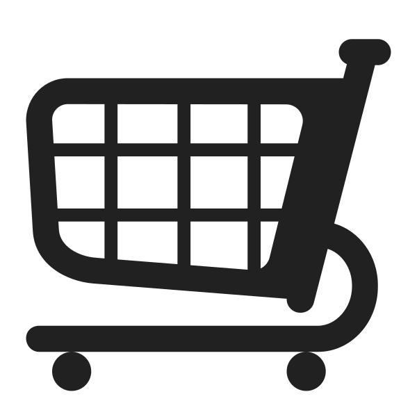 Shopping Cart High Contrast Vector