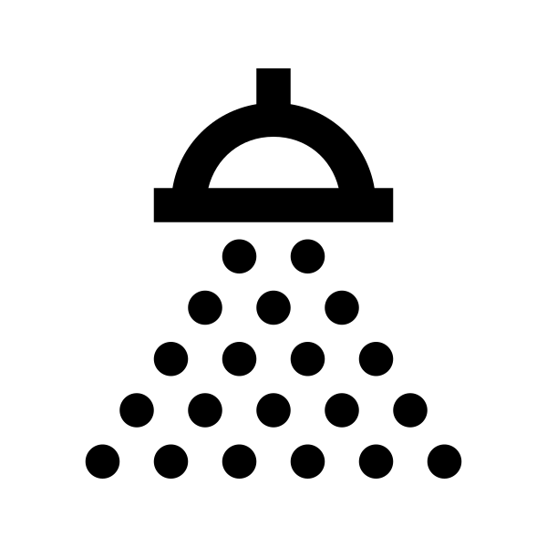 Shower Solid Vector