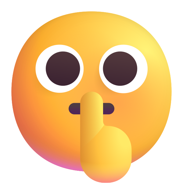 Shushing Face Color Vector