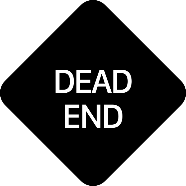Sign Dead End Fill