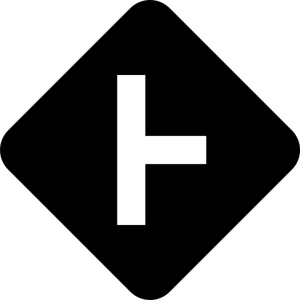 Sign Intersection Side Fill