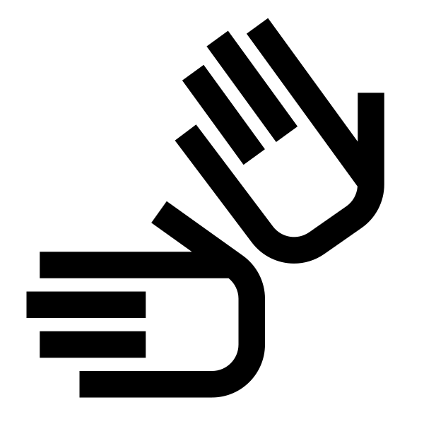 Sign Language Solid Vector