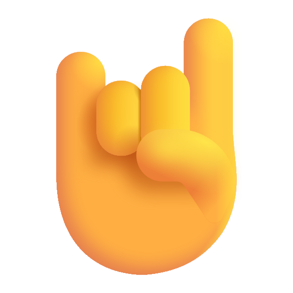Sign Of The Horns Color Default Vector